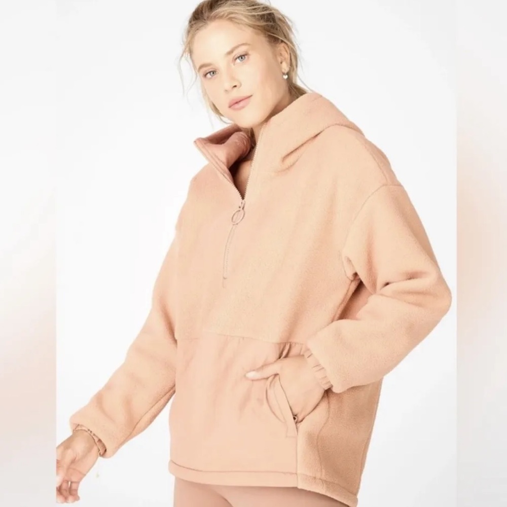 Fabletics Lotta Sherpa Half-Zip Jacket